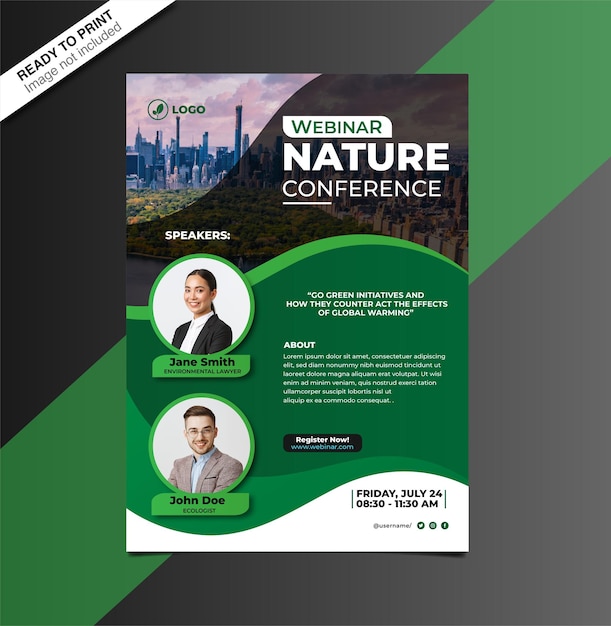 Vector webinar nature conference