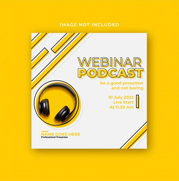 Webinar social media instagram template