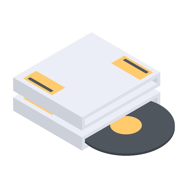 Vettore webinar e studio isometric icon