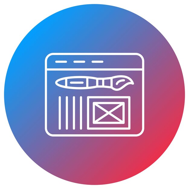 Webinterface icoon vector afbeelding Kan worden gebruikt voor Mobile App Development