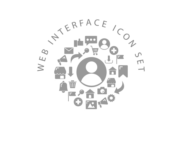 Webinterface pictogram decorontwerp