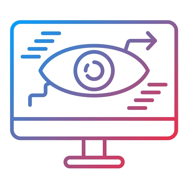 Webmonitoring icoon vector afbeelding Kan worden gebruikt voor Web Hosting