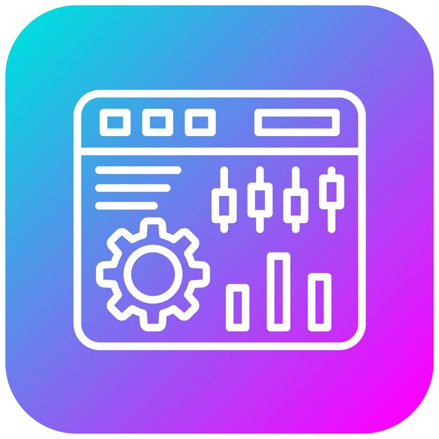 Weboptimalisatie vector icoon Kan worden gebruikt voor Computer Programming iconset