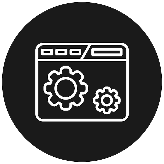 Weboptimalisatie vector icoon Kan worden gebruikt voor Online Marketing iconset