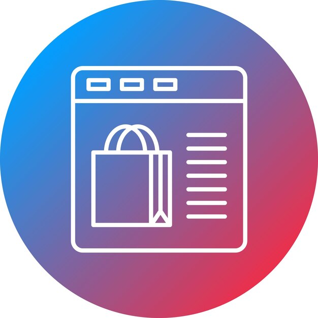 Webpage icon vector image Can be used for Shopping Friday