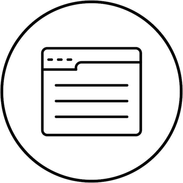Векторная икона веб-страниц может использоваться для набора икон пользовательского опыта