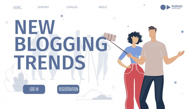 Webpagina blogging trends analyse service