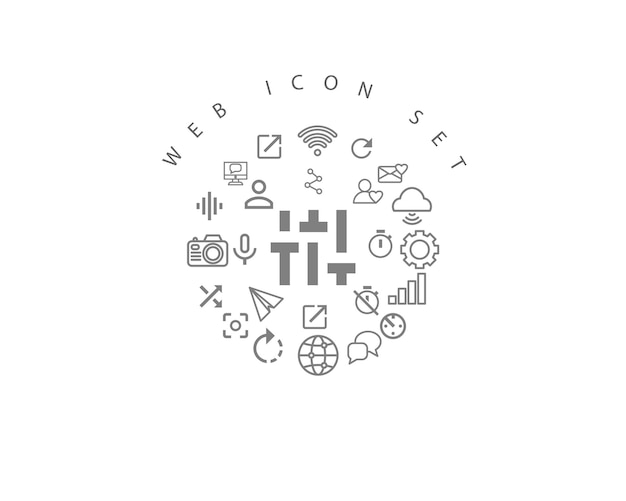 Webpictogram decorontwerp