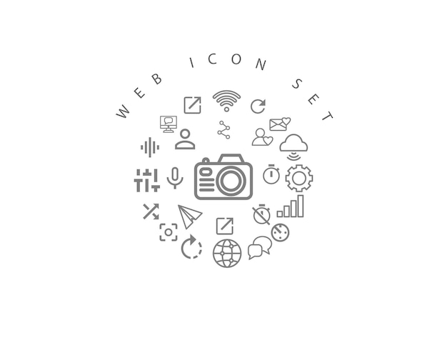 Webpictogram decorontwerp