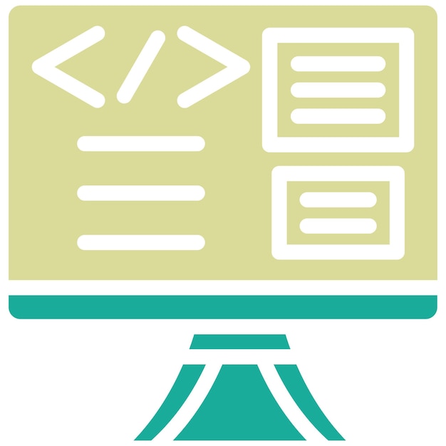 Webprogrammering vector icoontje illustratie van Learning icoonset