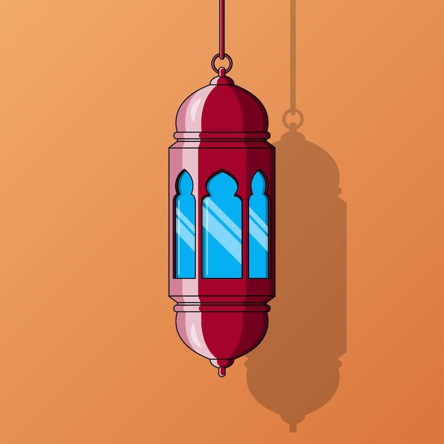 Vector webramadan kareem lantern hanging vector illustration