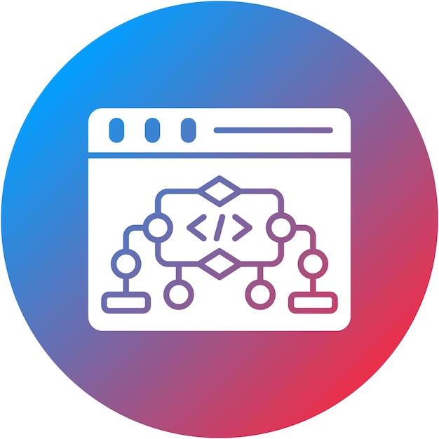Website-algoritme icoon vector afbeelding Kan worden gebruikt voor Web Hosting