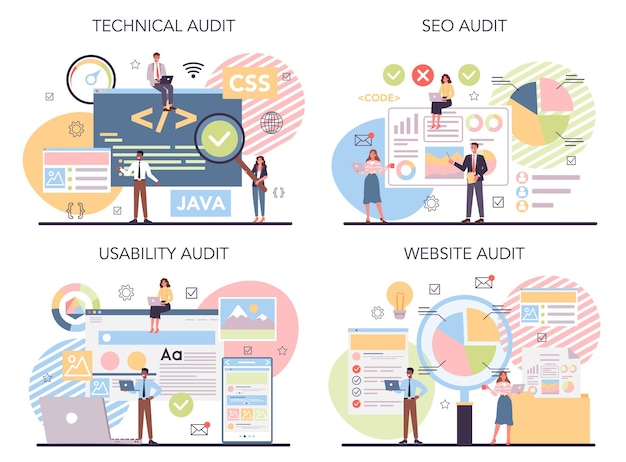 Website audit concept ingesteld