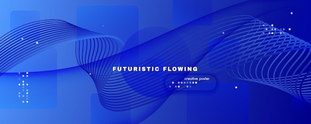 Website background design abstract wave shapes and lines