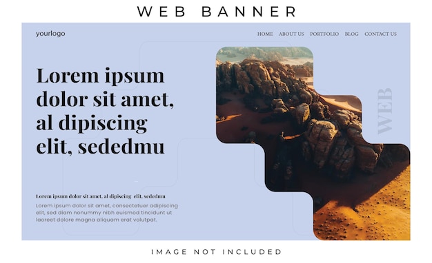 Vettore banner del sito web