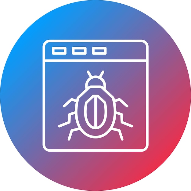 Website Bug icon vector image Can be used for Networking and Data Sharing