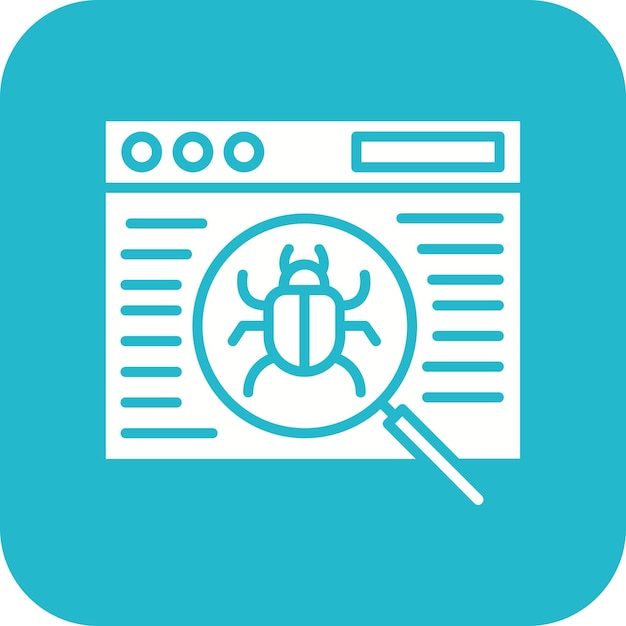 Website bug vector icoon Kan worden gebruikt voor codering en ontwikkeling iconen