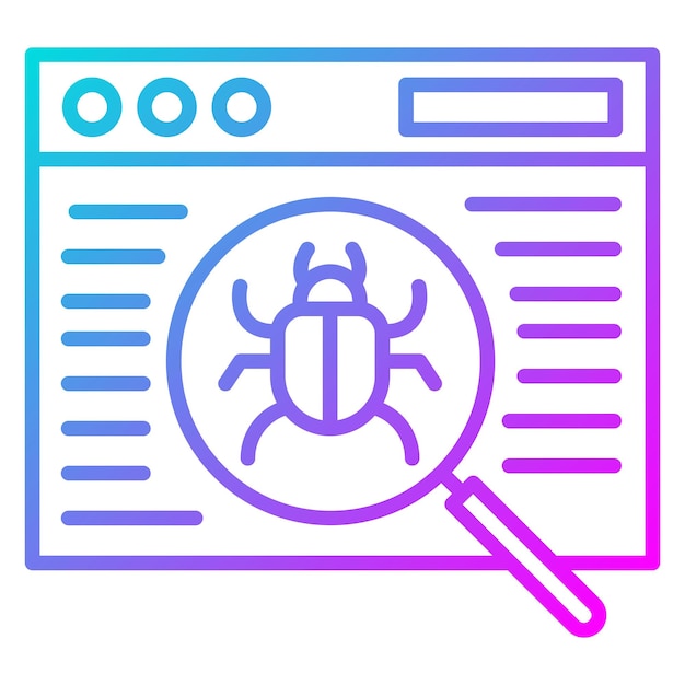 Website bug vector icoon Kan worden gebruikt voor codering en ontwikkeling iconen