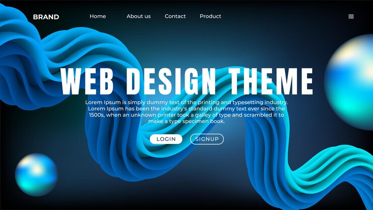 Vector website, business, web, template, illustration, landing, background, page, vector, concept, layout,