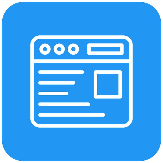 Website Content Vector Icon Design Illustration