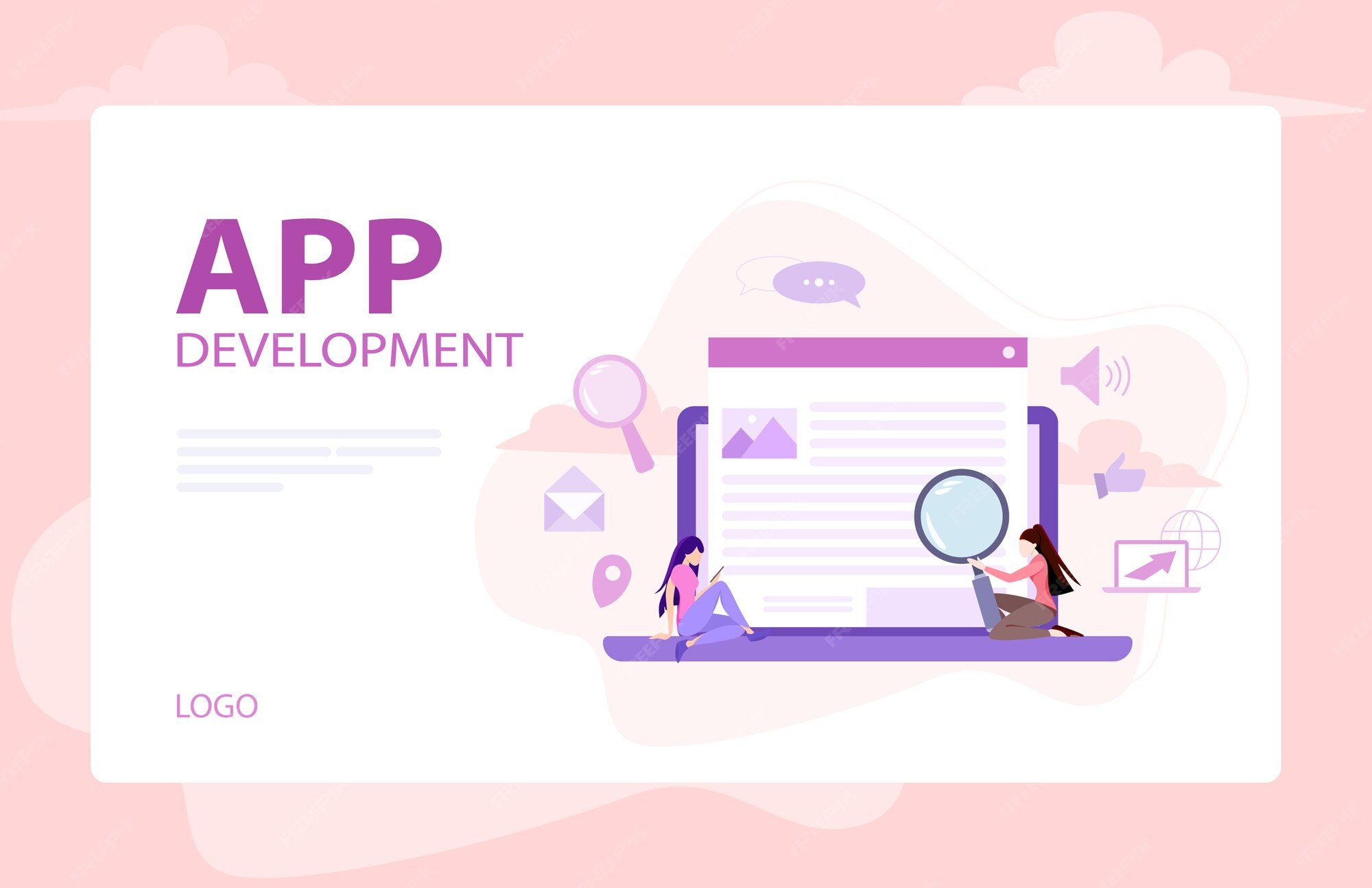 Premium Vector | Website development banner. Web page programming and ...