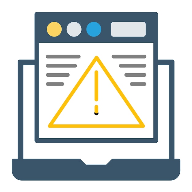 Website Error Vector Illustration Style