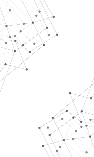 website header or banner design with abstract geometric background and connecting dots and lines