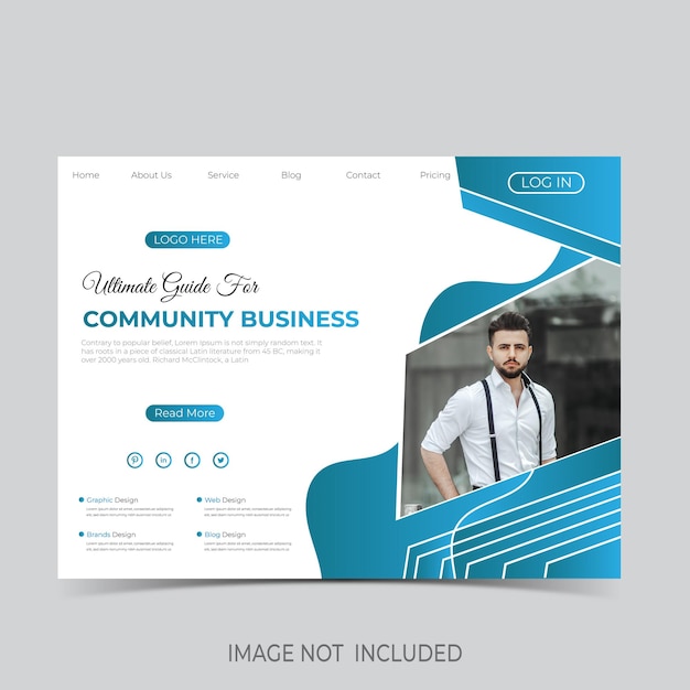 Website header design template