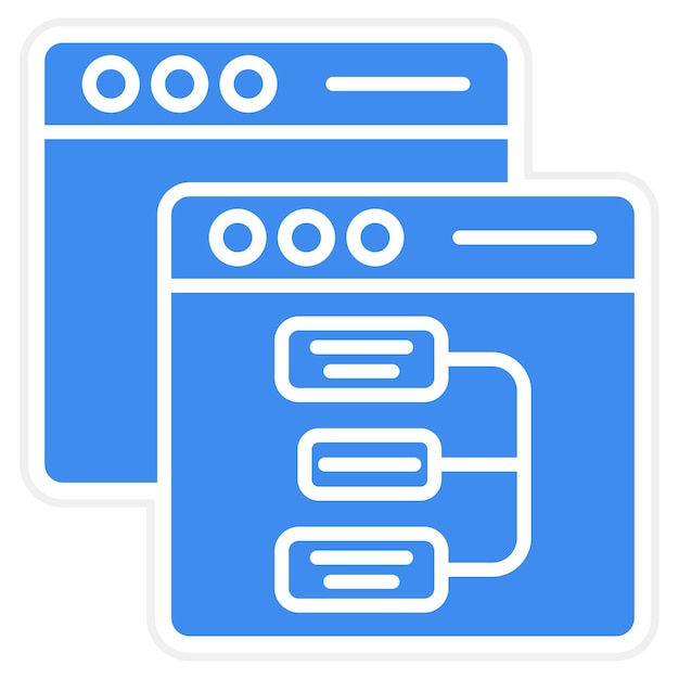 website hierarchy icon vector image can be used for computer programming