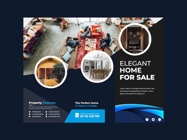 Vector a website for a home for sale