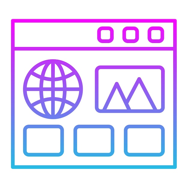 Vector website icon