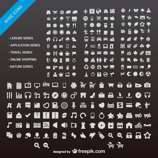 Website icons set