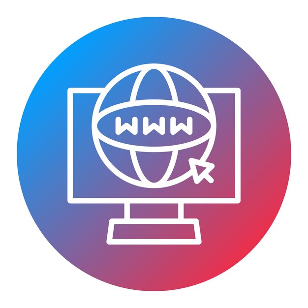 Website icoon vector afbeelding Kan worden gebruikt voor New Media