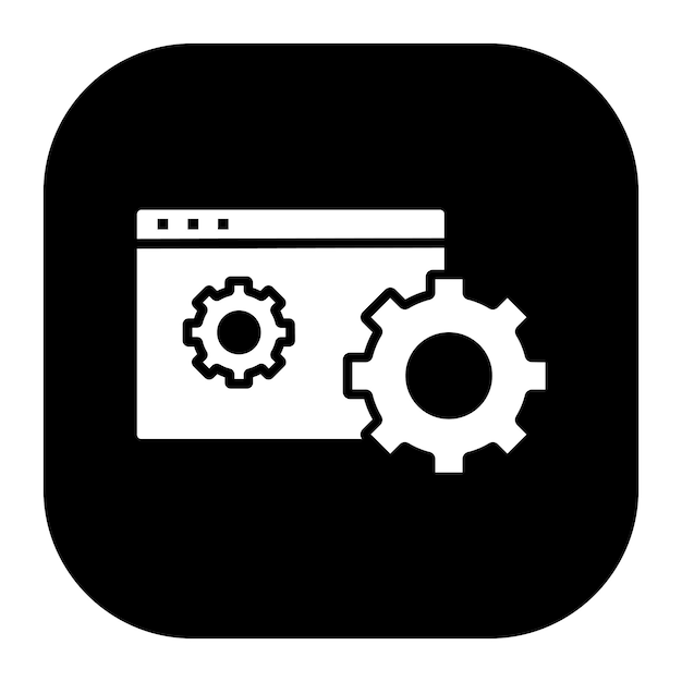 Website-instellingen Vector-illustratie