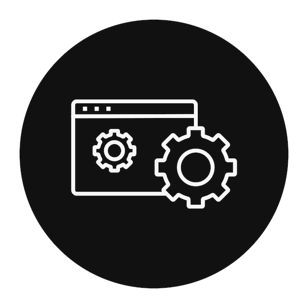 Website-instellingen Vector-illustratie