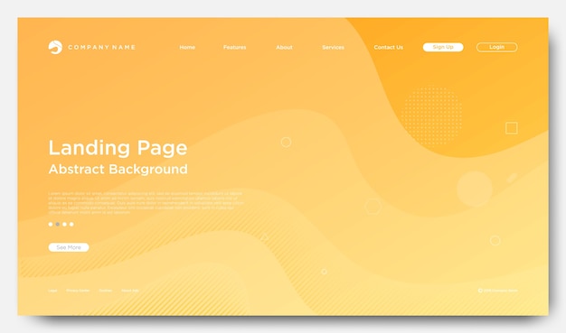 Vector website landing page background, modern abstract style
