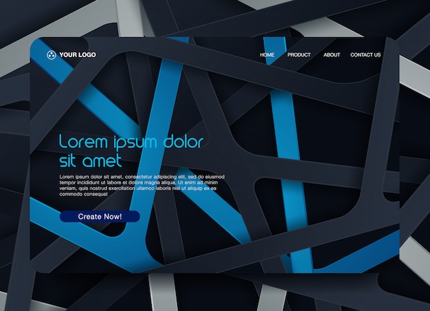 Website Landing Page Background 