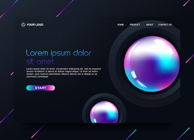 Website Landing Page Background 