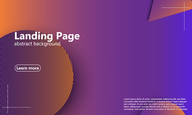 ウェブサイトのランディングページ幾何学的な背景最小限の抽象的なカバーデザインクリエイティブなカラフルな壁紙トレンディなグラデーションポスターベクトルイラスト