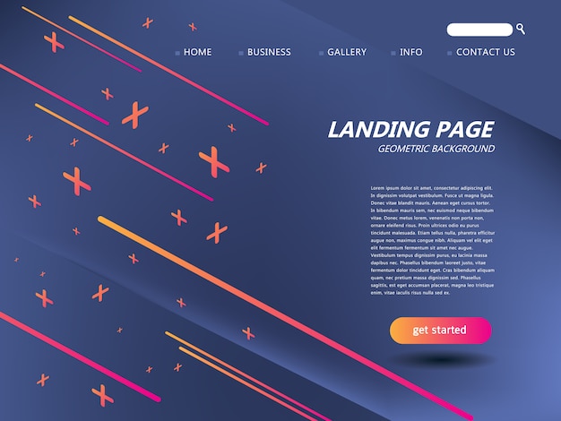 website landing page template 