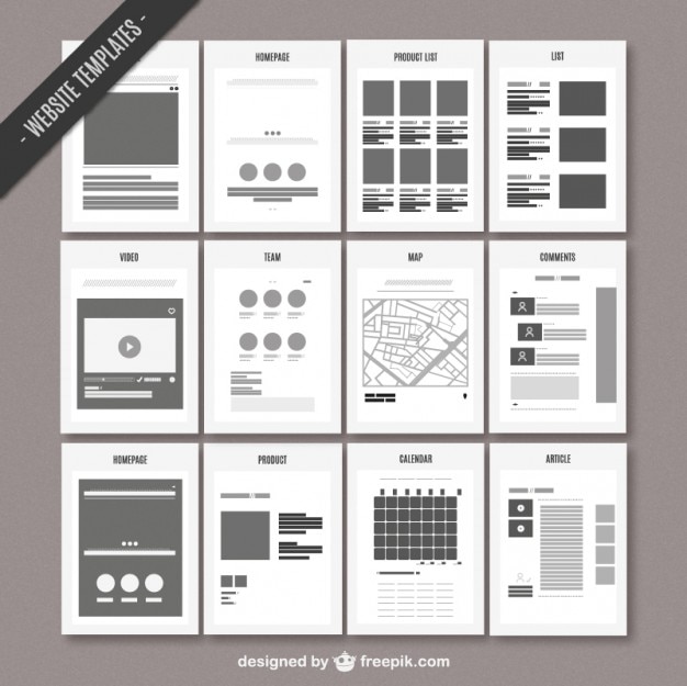 Website map template