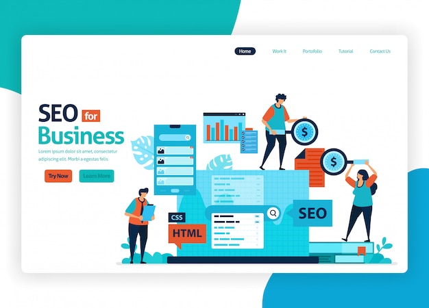 Website for marketing optimization with seo.