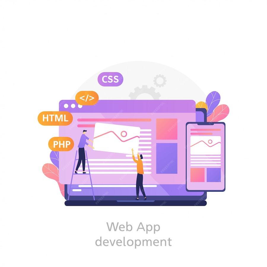 Premium Vector | Website programming and coding, web and app ...