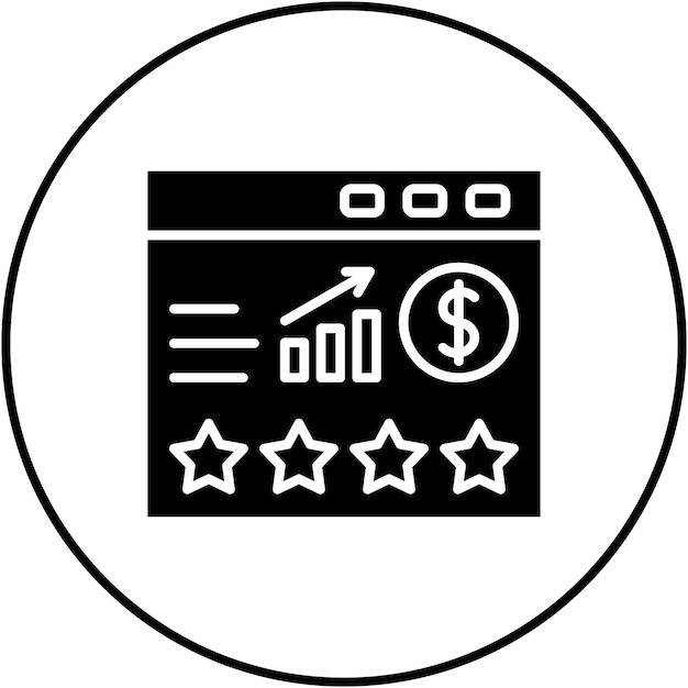 Website Rating Icon vector afbeelding Kan worden gebruikt voor SEO en SEM