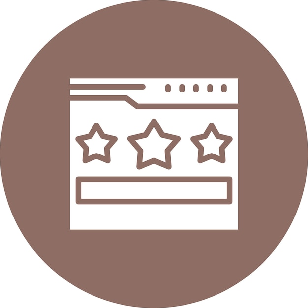 Икона векторного рейтинга веб-сайта иллюстрация маркетингового набора икон
