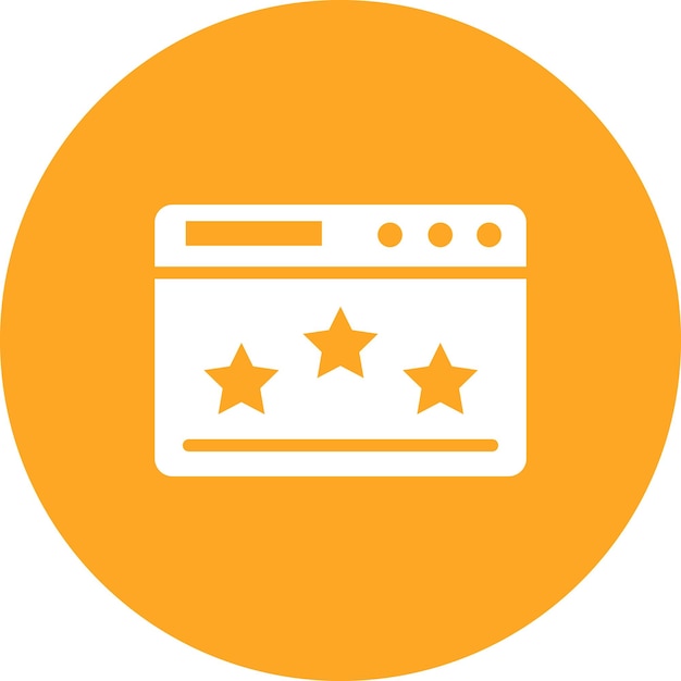 Website rating vector icoon illustratie van SEO en SEM icoon set