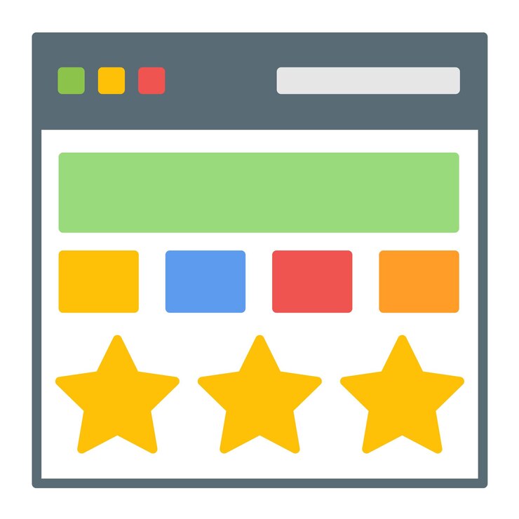 Vector website rating vector illustration style