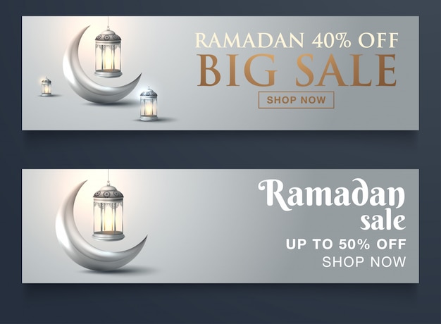 Vector website sale banner design