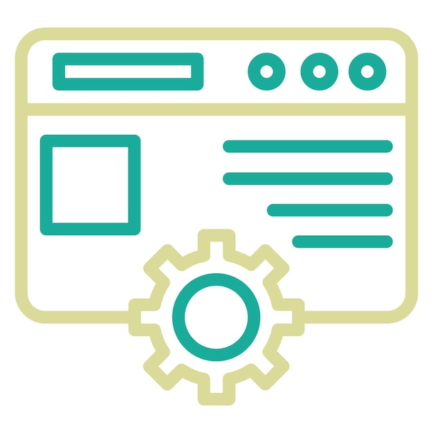 Website settings vector icon illustration of seo and sem iconset