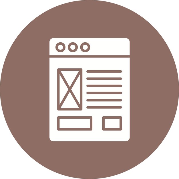 Website sjabloon icoon vector afbeelding Kan worden gebruikt voor No Code